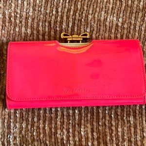 TED BAKER HOT PINK WALLET